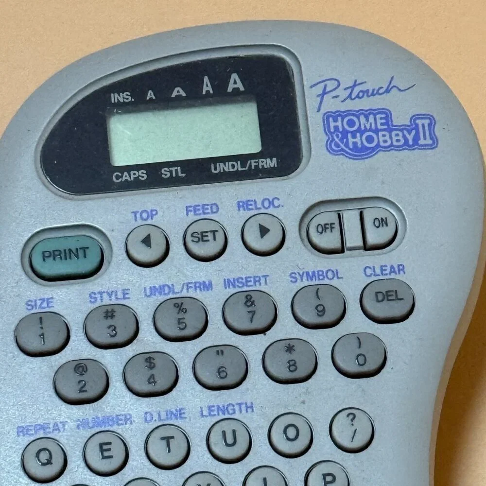 Brother P-Touch Home & Hobby II PT-110 Handheld Label Maker Gray